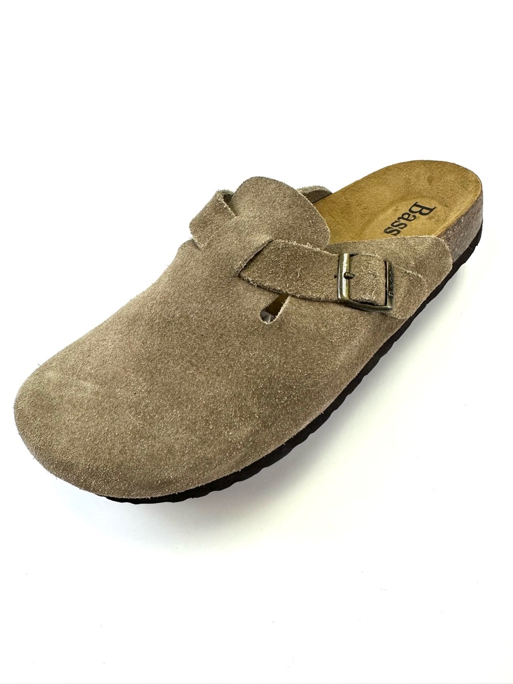 GH Bass Stanford Taupe Suede Clog Mules Womens 9 Boho Casual Slip On